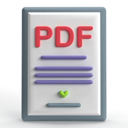 Pdf  3D Icon