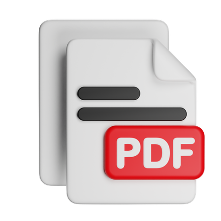 Pdf  3D Icon
