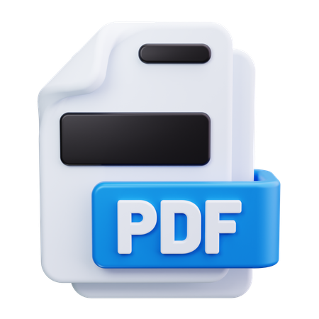 PDF  3D Icon