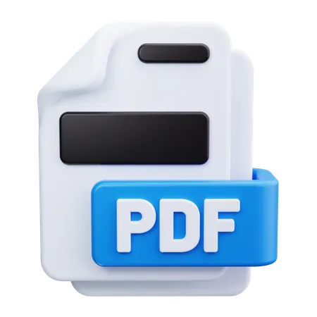 PDF  3D Icon