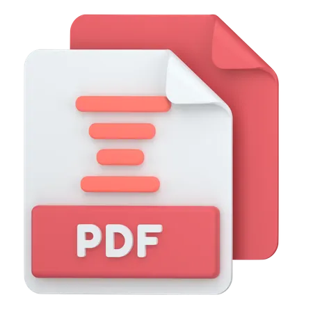 PDF File Format 3D Icon