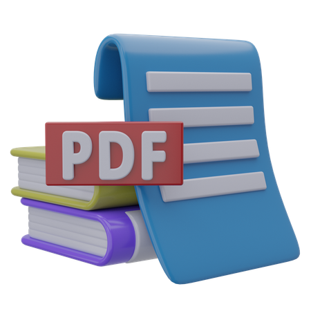 Pdf Book  3D Icon