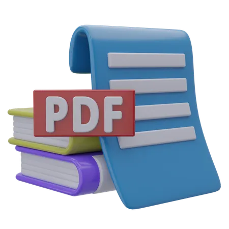 Pdf Book  3D Icon