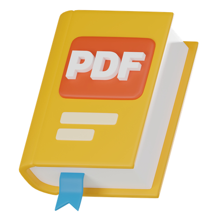 Pdf Book  3D Icon