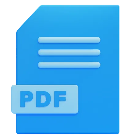 PDF Datei  3D Icon