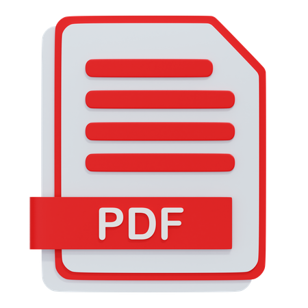 PDF Datei  3D Icon