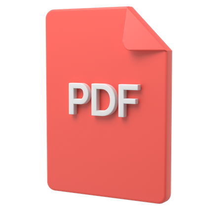 PDF Datei  3D Illustration