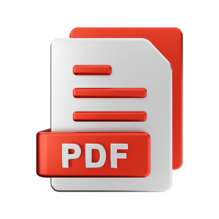 PDF Datei  3D Illustration