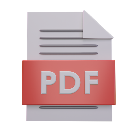 PDF Datei  3D Icon