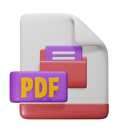 PDF Datei  3D Icon