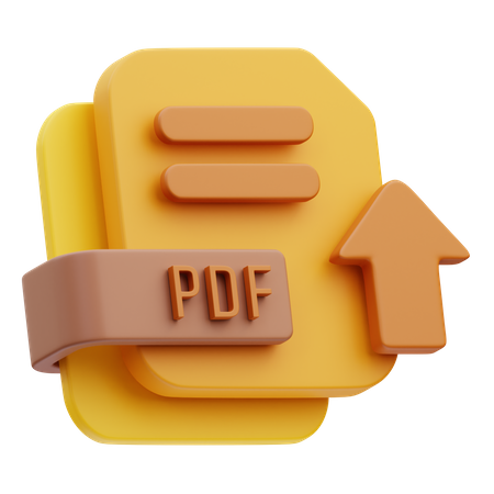 PDF-Datei hochladen  3D Icon