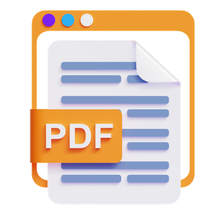 Pdf E Book  3D Icon