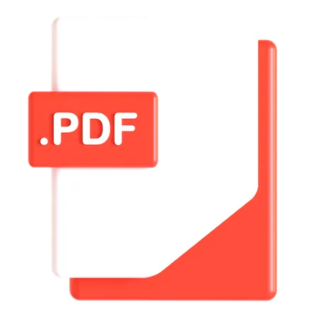 Pdf Extension  3D Icon