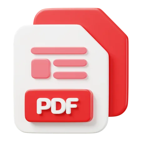 PDF File  3D Icon