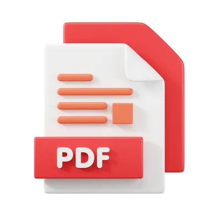 PDF File  3D Icon