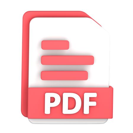 Pdf File  3D Icon