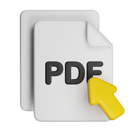Pdf File  3D Icon