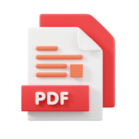 PDF File  3D Icon