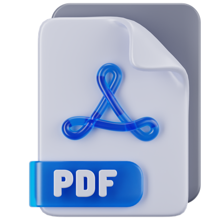 PDF File  3D Icon