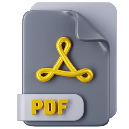 PDF File  3D Icon