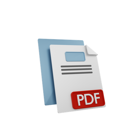 Pdf File  3D Icon