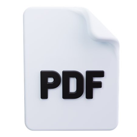 Pdf File  3D Icon