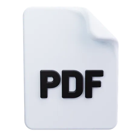 Pdf File  3D Icon