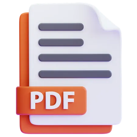 Pdf file  3D Icon