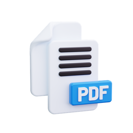 Pdf File  3D Icon