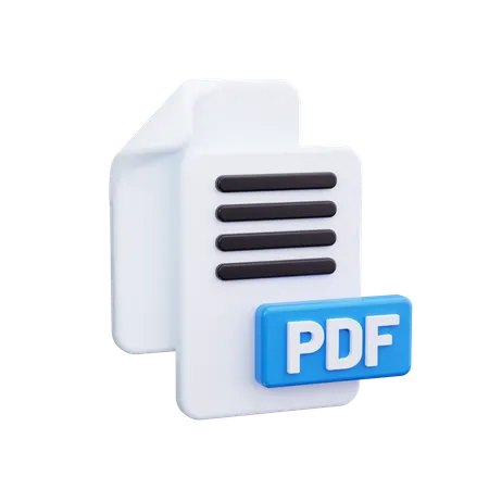 Pdf File  3D Icon
