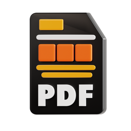 Pdf File  3D Icon