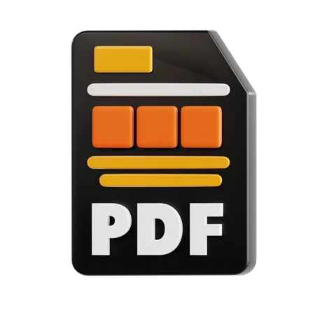 Pdf File  3D Icon