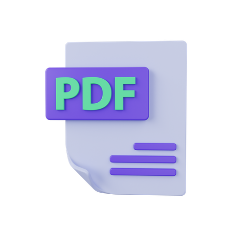 Pdf File  3D Icon