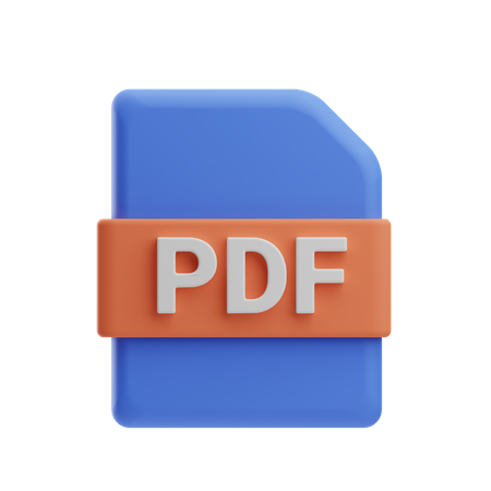 Pdf File  3D Icon