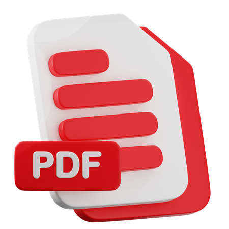 PDF FIle  3D Icon