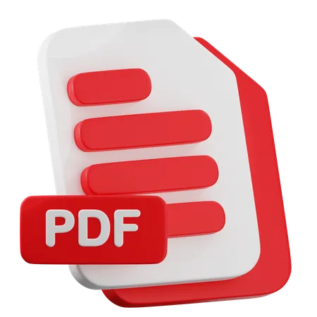 PDF FIle  3D Icon