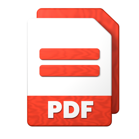 Pdf File  3D Icon