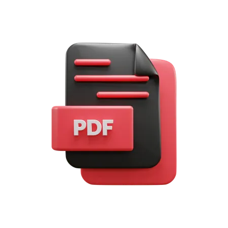 Pdf File  3D Icon