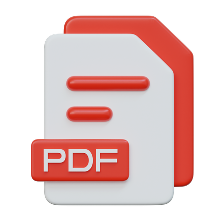 Pdf File  3D Icon