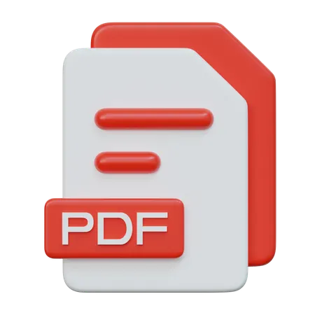 Pdf File  3D Icon