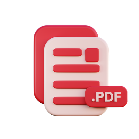 Pdf File  3D Icon