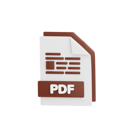 PDF File  3D Icon
