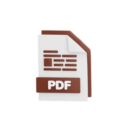 PDF File  3D Icon