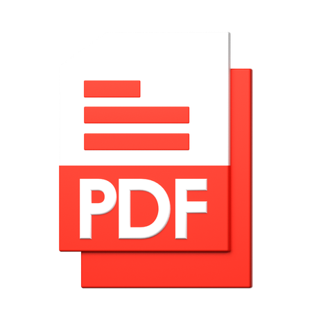 PDF File  3D Icon