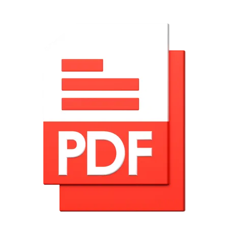 PDF File  3D Icon