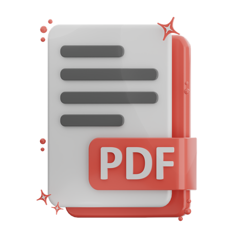 Pdf File  3D Icon