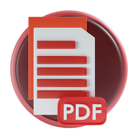 PDF File  3D Icon