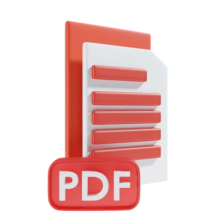 PDF File  3D Icon