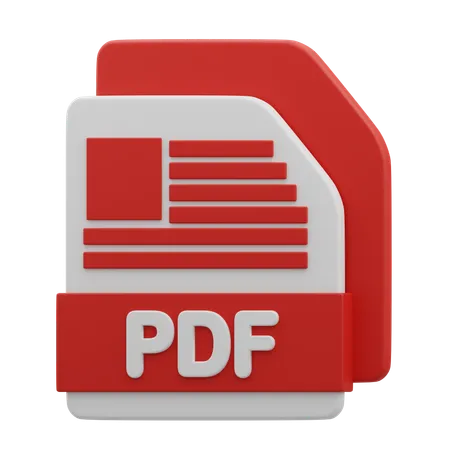 PDF File  3D Icon