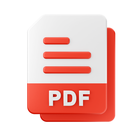 PDF File  3D Icon